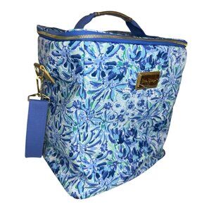 Lilly Pulitzer Insulated Wine Carrier Cooler with Adjustable Strap